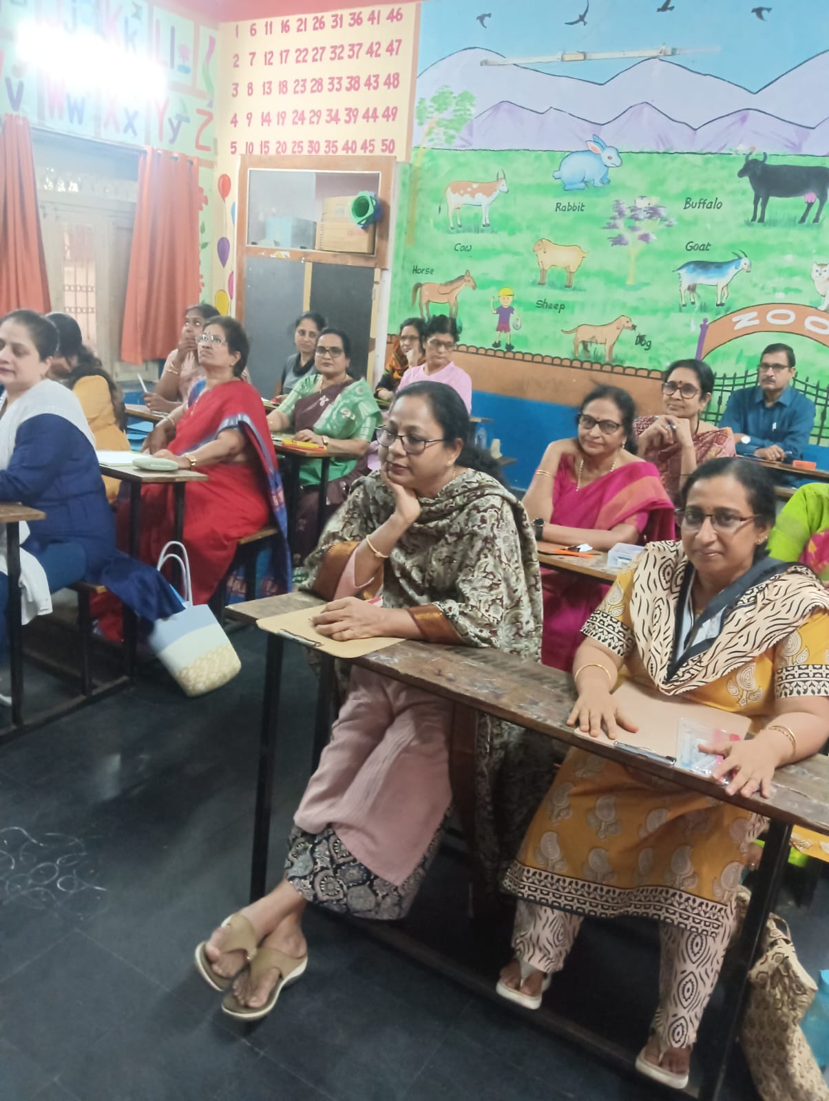 Students in a classroom session